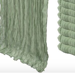 7 Beautiful BOHO Sage Green Cheesecloths    35x120